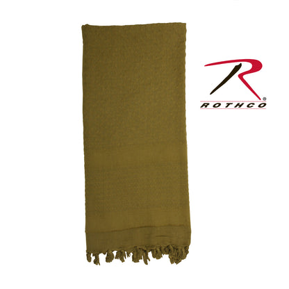 Rothco Solid Color Shemagh Tactical Desert Keffiyeh Scarf in Coyote Brown