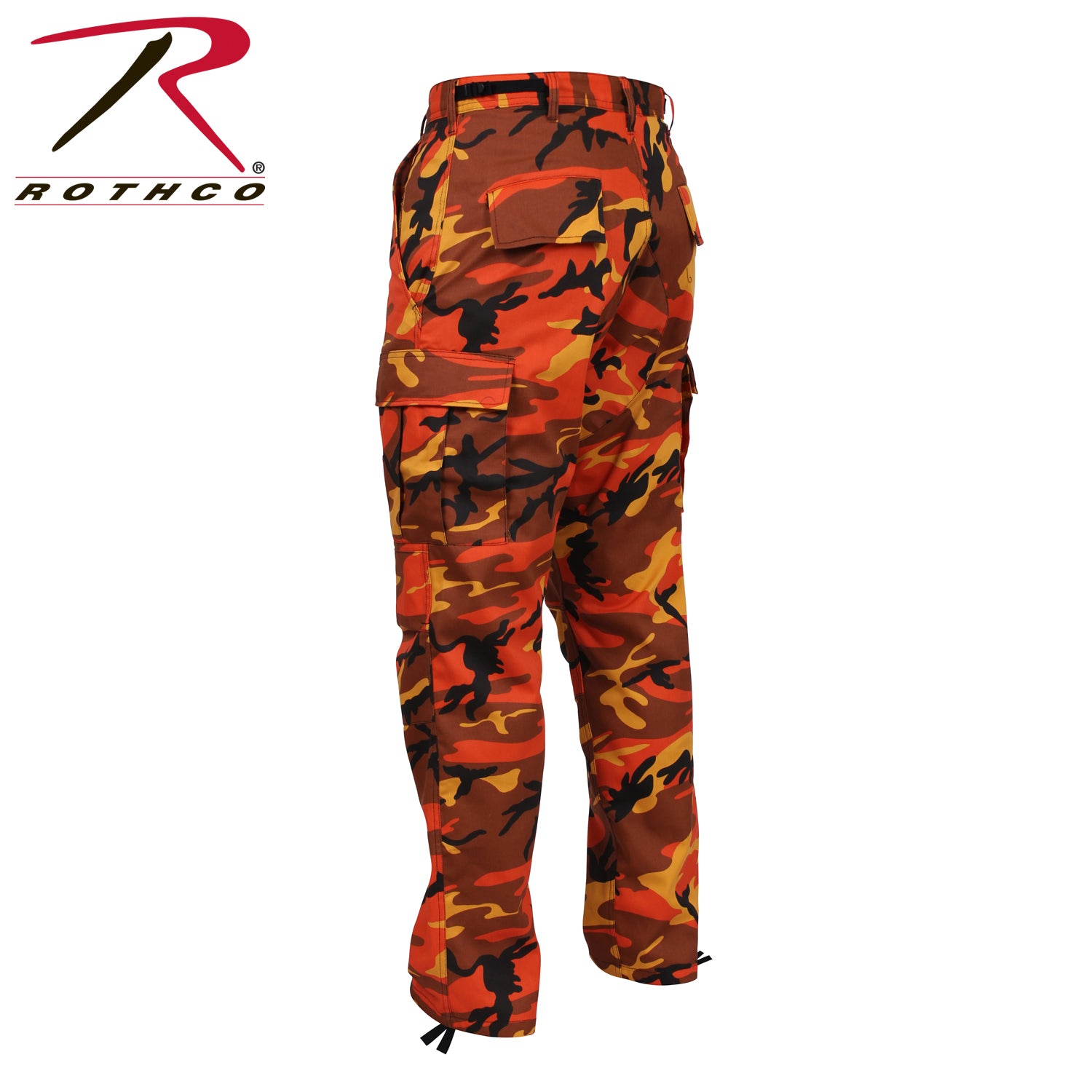 Rothco Color Camo Tactical BDU Pants in Savage Orange Camo, Size M