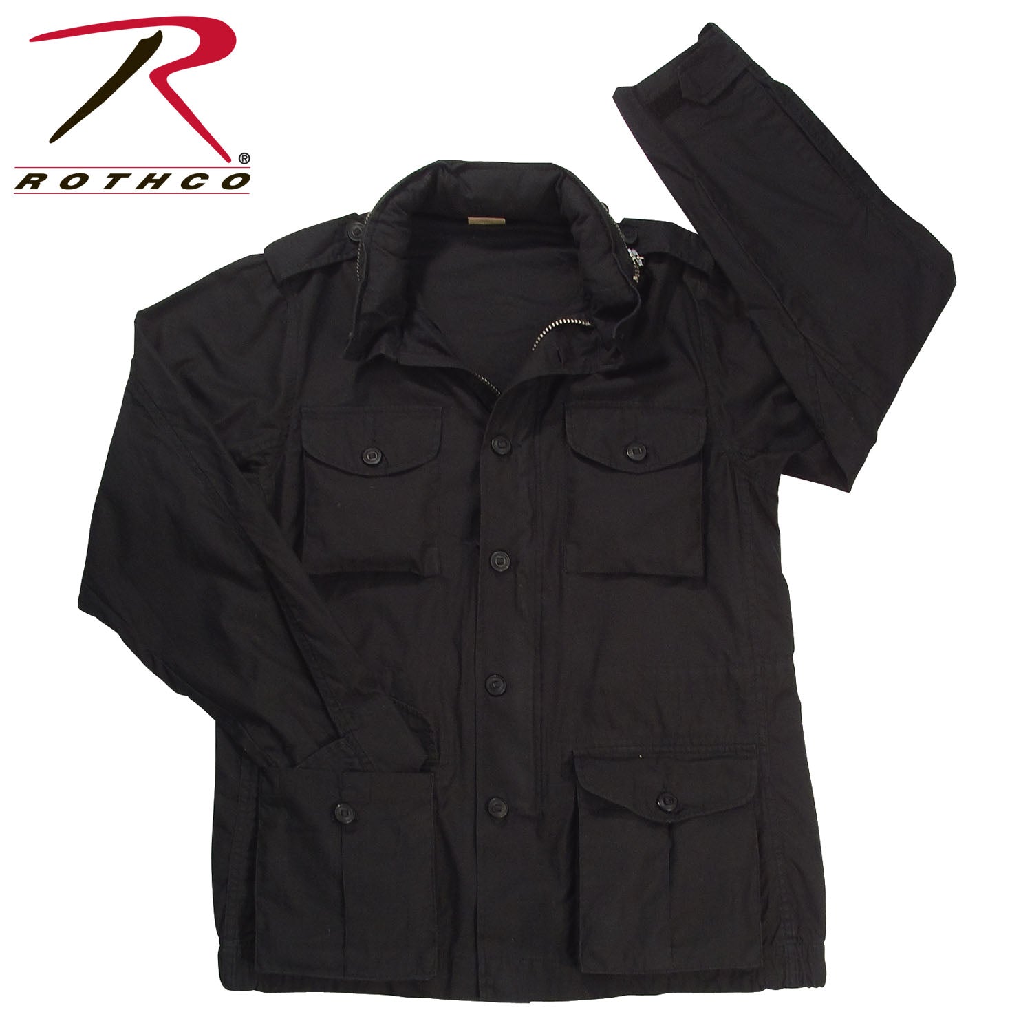 Rothco Vintage Lightweight M-65 Field Jacket Black Size M