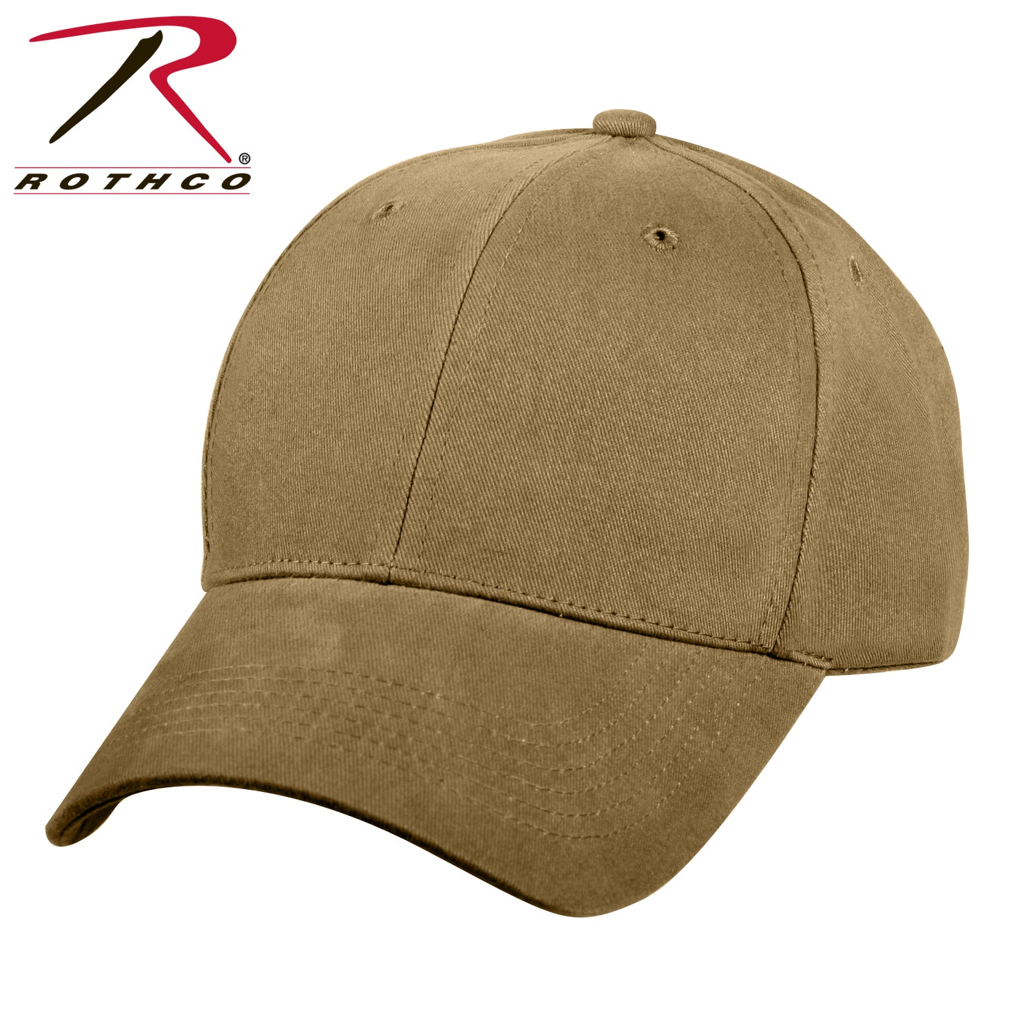 Rothco Supreme Solid Color Low Profile Cap in Coyote Brown