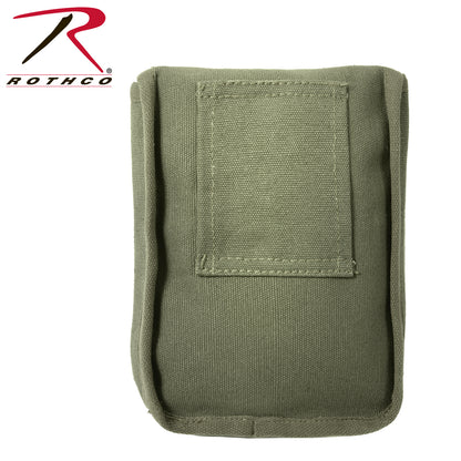 Rothco 9002 Olive Drab Two-Pocket Ammo Pouch with Heavy-Duty Canvas