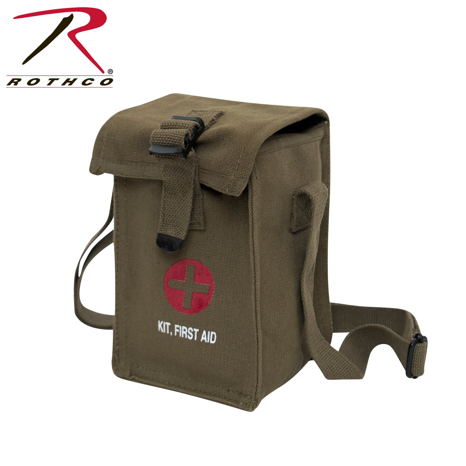 Rothco Platoon Leader's First Aid Kit with Durable Canvas Bag and Over 50 Essential Supplies
