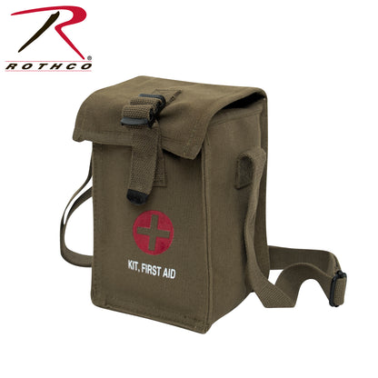Rothco Platoon Leader's First Aid Kit with Durable Canvas Bag and Over 50 Essential Supplies