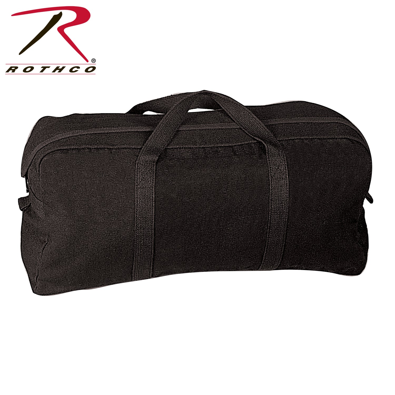 Rothco Canvas Tanker Style Tool Bag Black – Heavy-Duty Multipurpose Storage for Tools and Gear