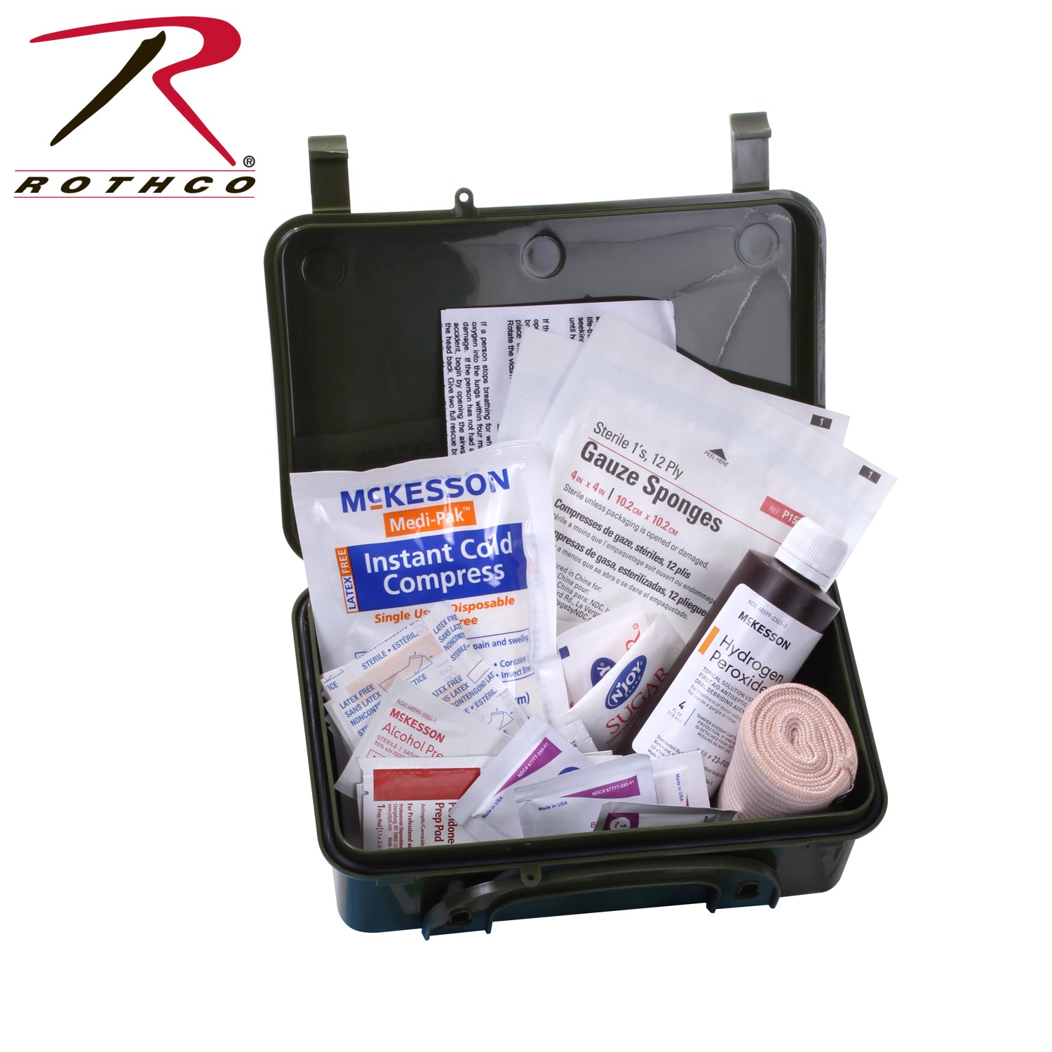 Rothco General Purpose First Aid Kit – Compact Waterproof Emergency Medical Supplies