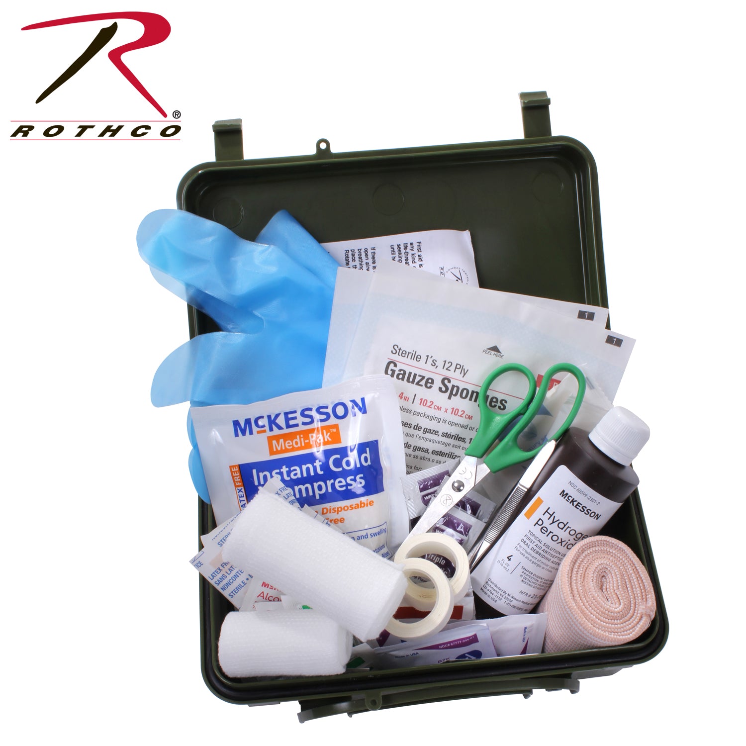 Rothco General Purpose First Aid Kit – Compact Waterproof Emergency Medical Supplies