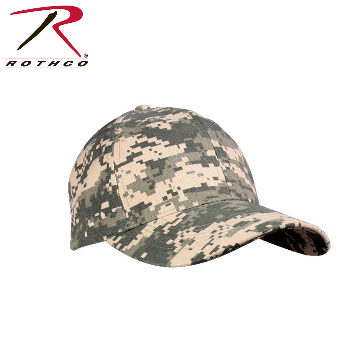 Rothco Supreme Camo Low Profile Cap ACU Digital Camo – Durable Adjustable Baseball Hat for Outdoor Activities