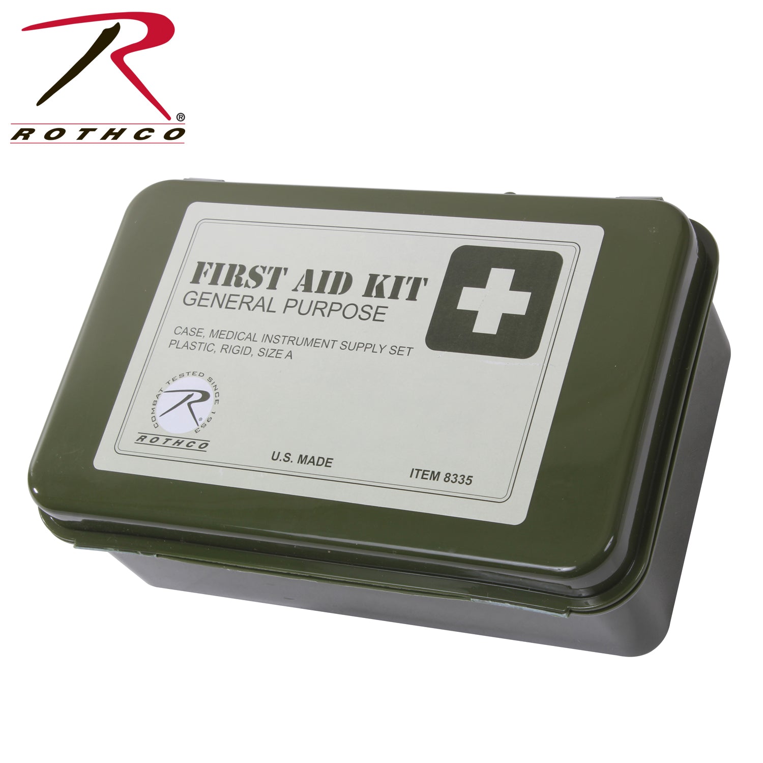 Rothco General Purpose First Aid Kit 8335E – Compact Water-Resistant Emergency Medical Supply
