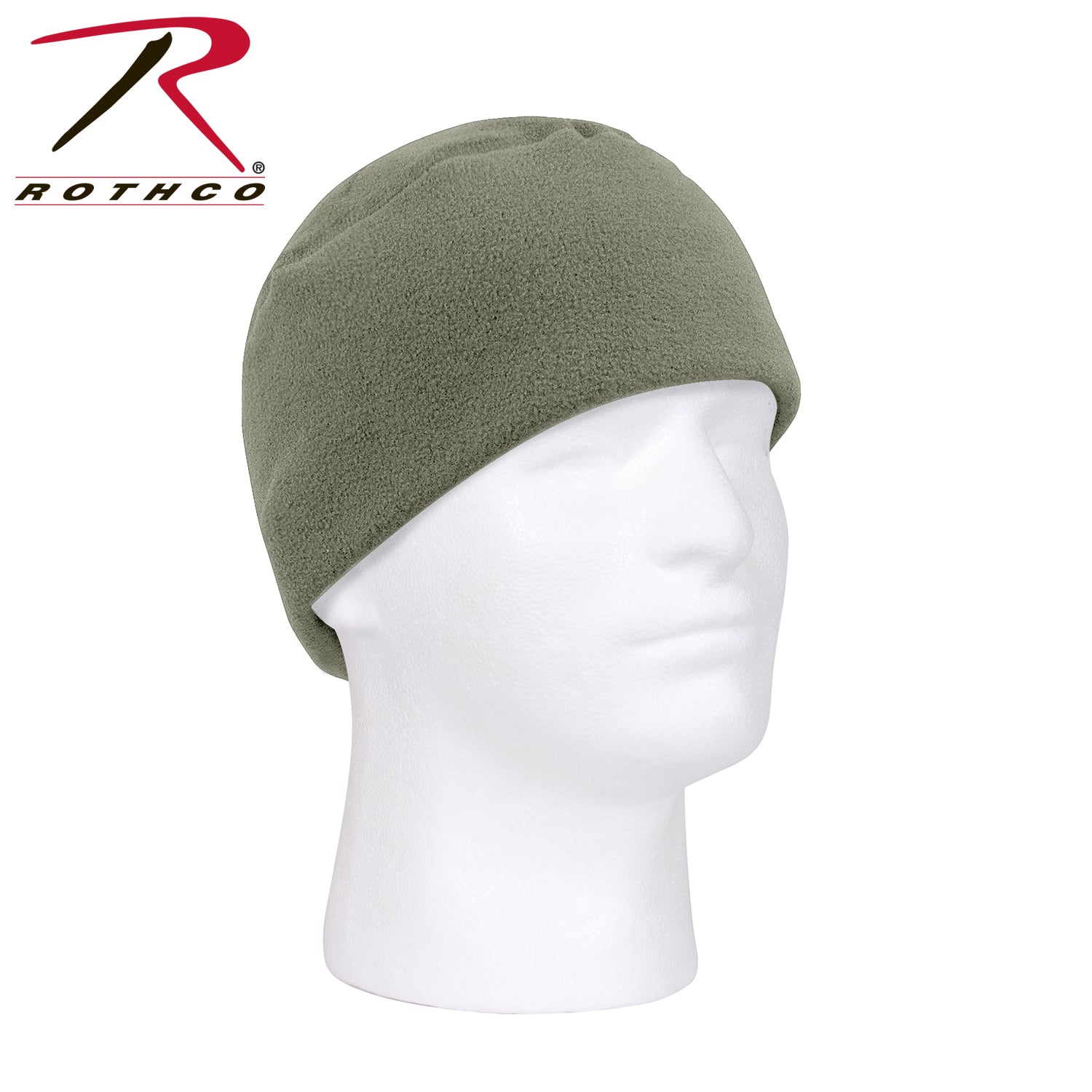 Rothco Polar Fleece Watch Cap Foliage Green – Military-Style Winter Beanie for Men and Women