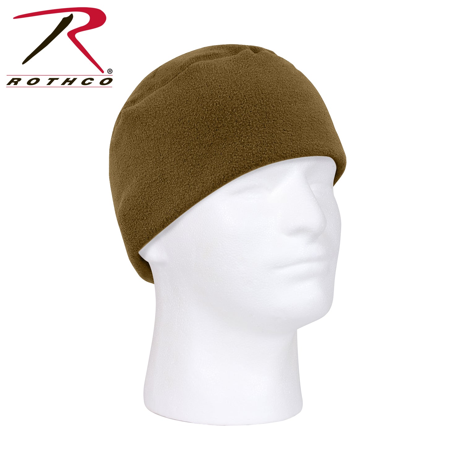 Rothco Polar Fleece Watch Cap in Coyote Brown – Military-Style Cold Weather Beanie
