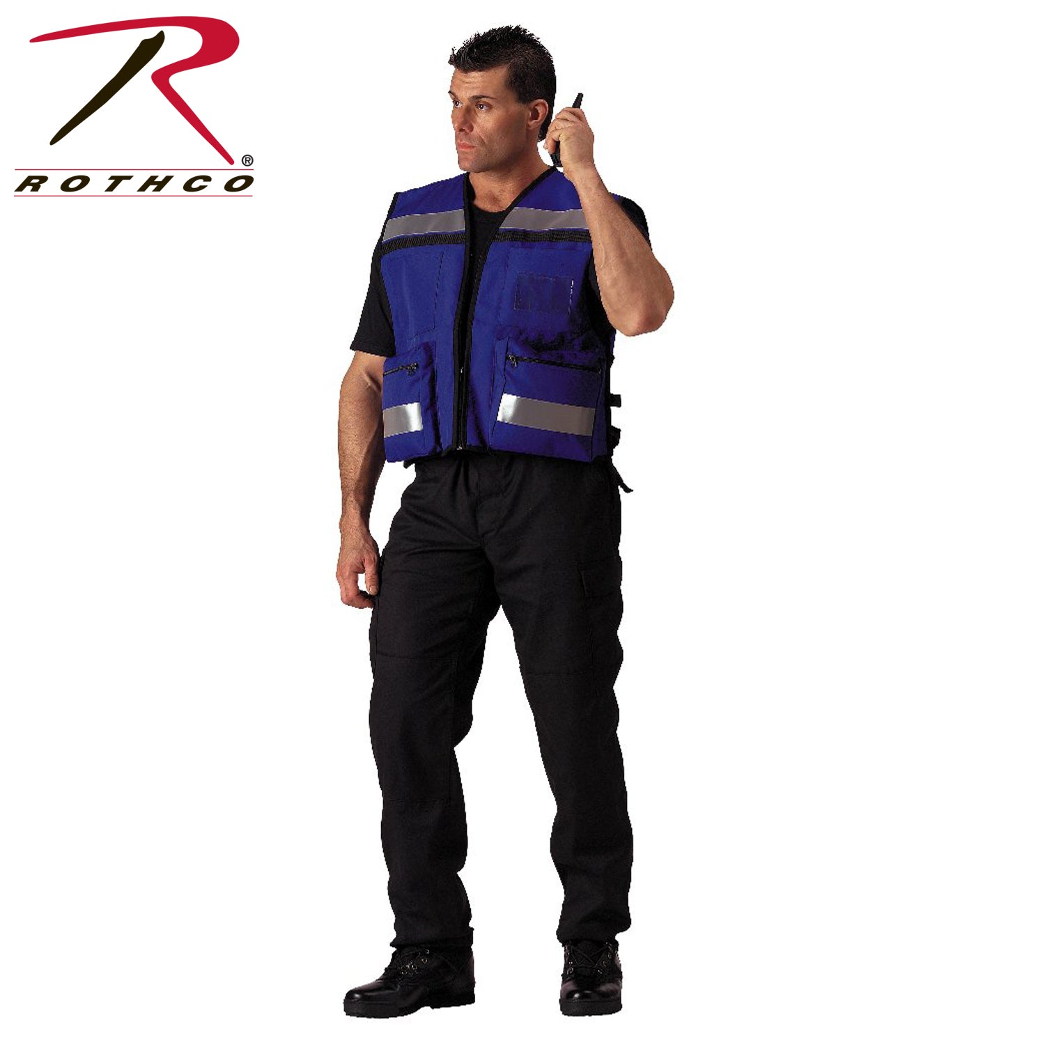 Rothco EMS Rescue Vest Part Number 9521 – High-Visibility Safety Vest with Large Cargo Pockets