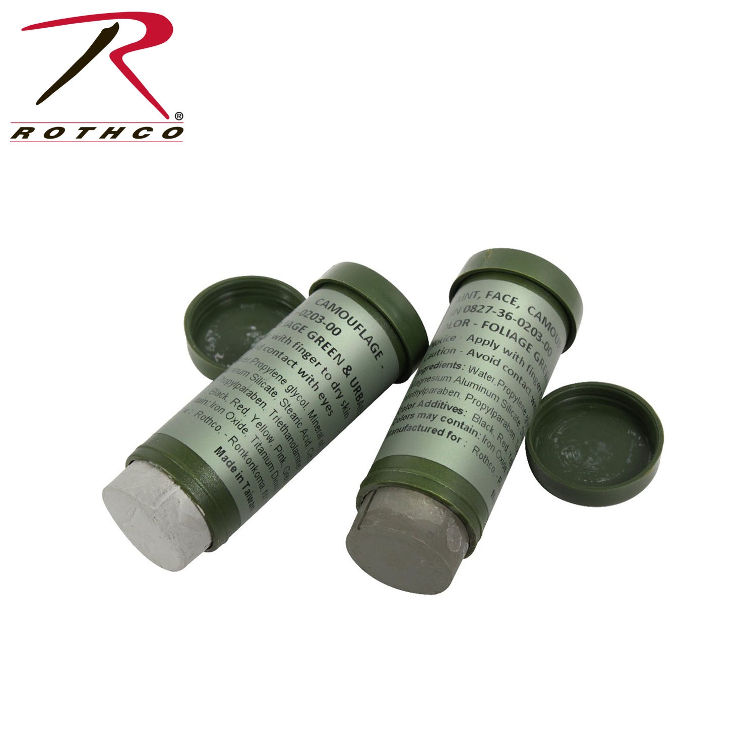 Rothco NATO Camo Paint Stick - Foliage Green & Urban for Tactical Camouflage