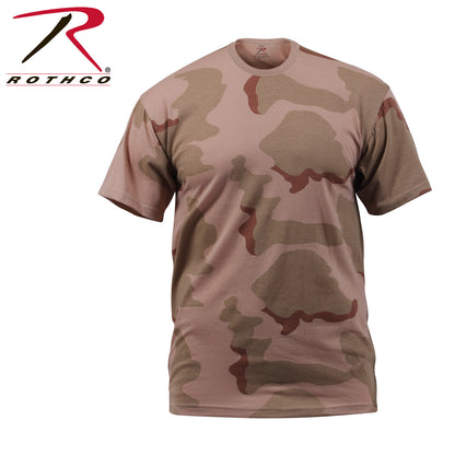 Rothco Camo T-Shirt Tri-Color Desert Camo Size 2XL