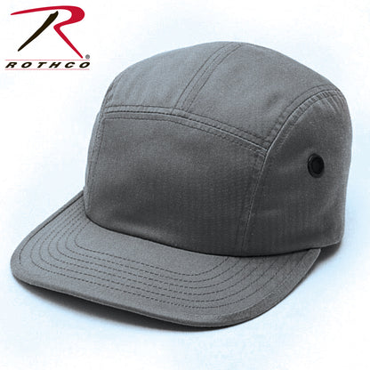 Rothco 5 Panel Street Cap Grey – Classic Adjustable Military-Style Headwear