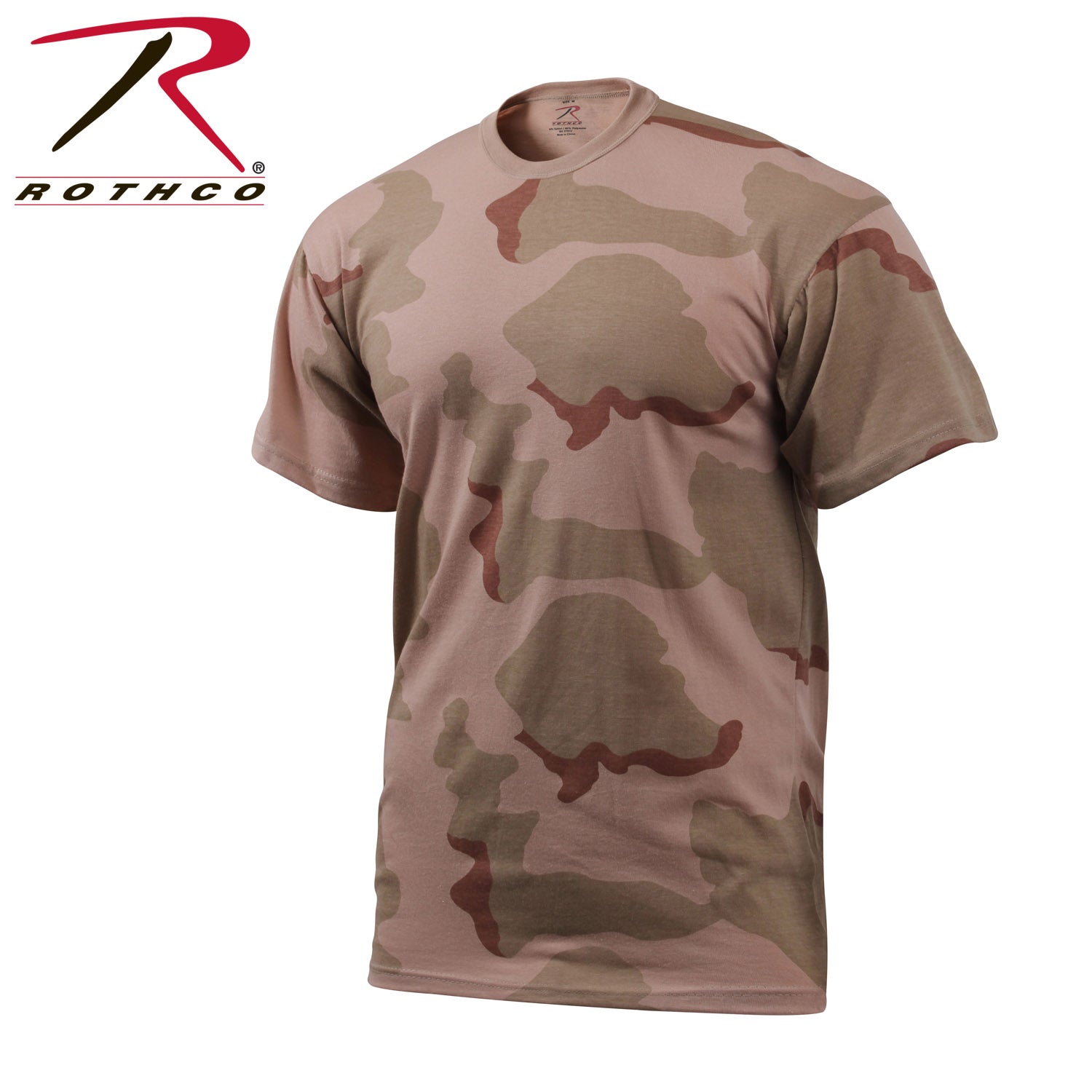 Rothco Camo T-Shirt Tri-Color Desert Camo Size 2XL