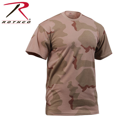 Rothco Camo T-Shirt Tri-Color Desert Camo Size 2XL