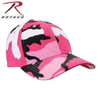 Rothco Supreme Camo Low Profile Cap Pink Camo – Durable Adjustable Baseball Hat for Outdoor & Casual Wear