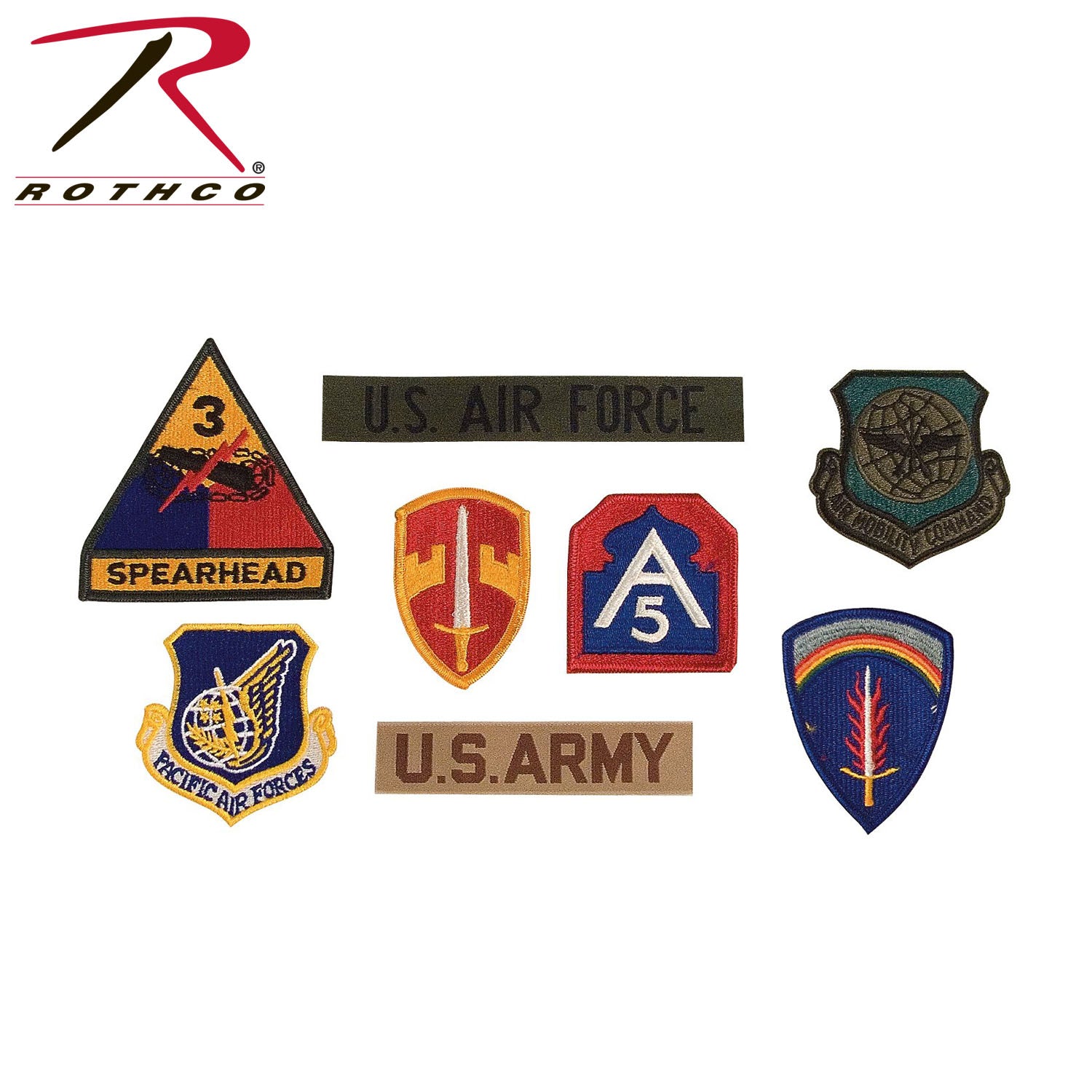 Rothco G.I. Military Assorted Patches - Pack of 500