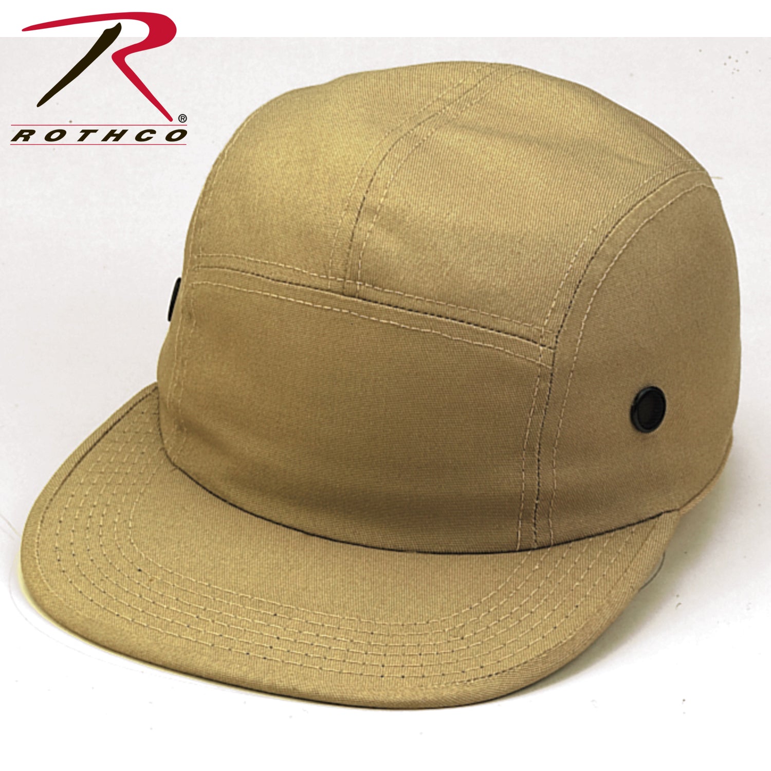 Rothco 5 Panel Street Cap Khaki - Adjustable Classic Design for Outdoor & Casual Wear