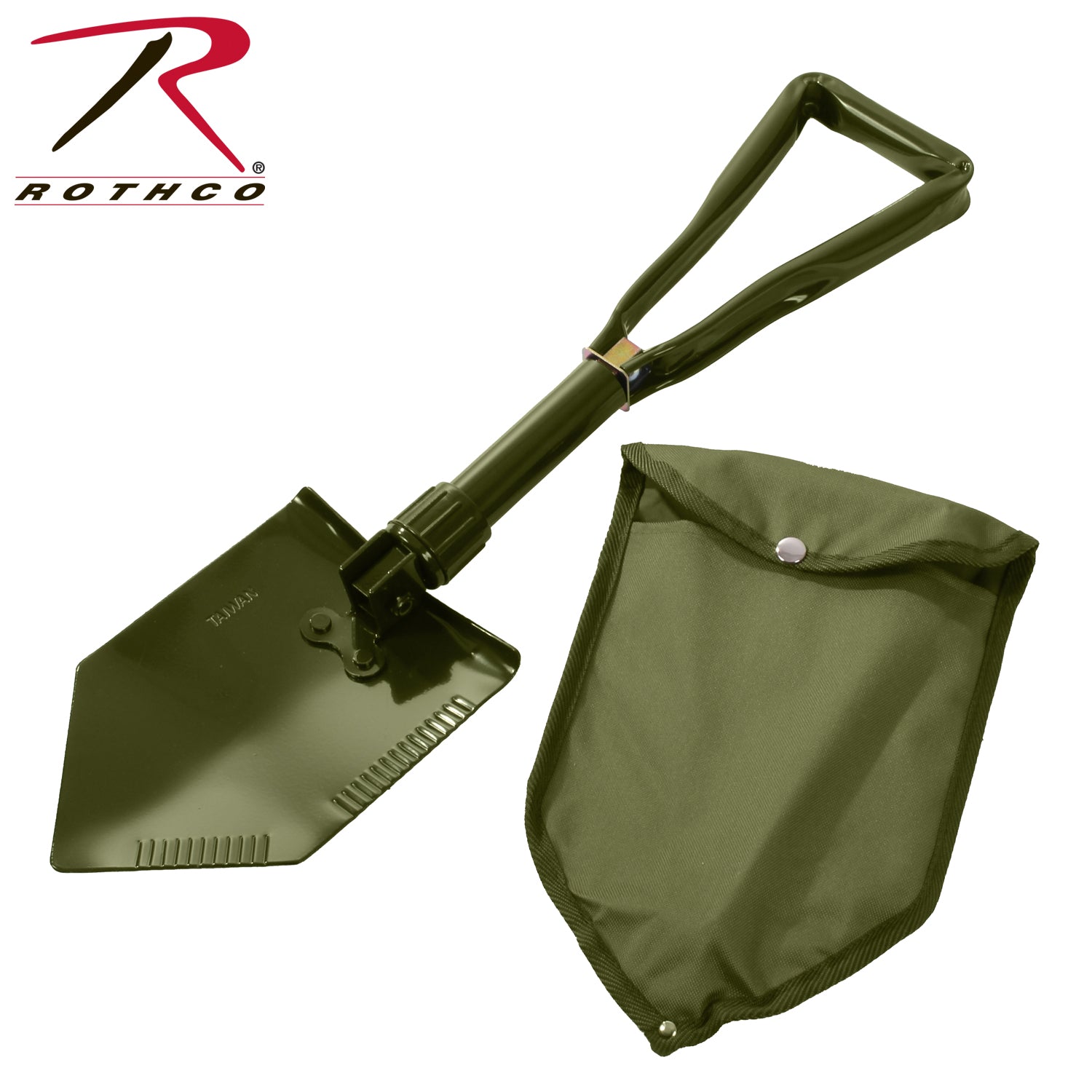 Rothco Deluxe Tri-Fold Shovel with Cover – Heavy-Duty Collapsible Camping and Emergency Tool