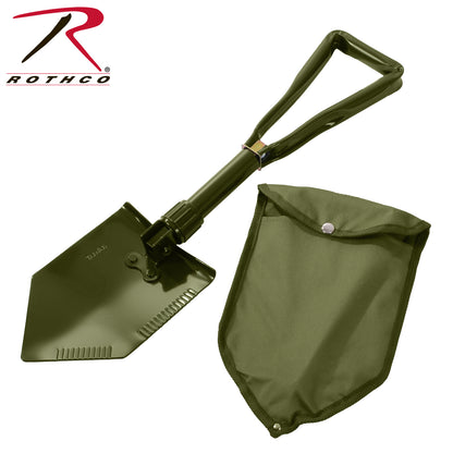 Rothco Deluxe Tri-Fold Shovel with Cover – Heavy-Duty Collapsible Camping and Emergency Tool