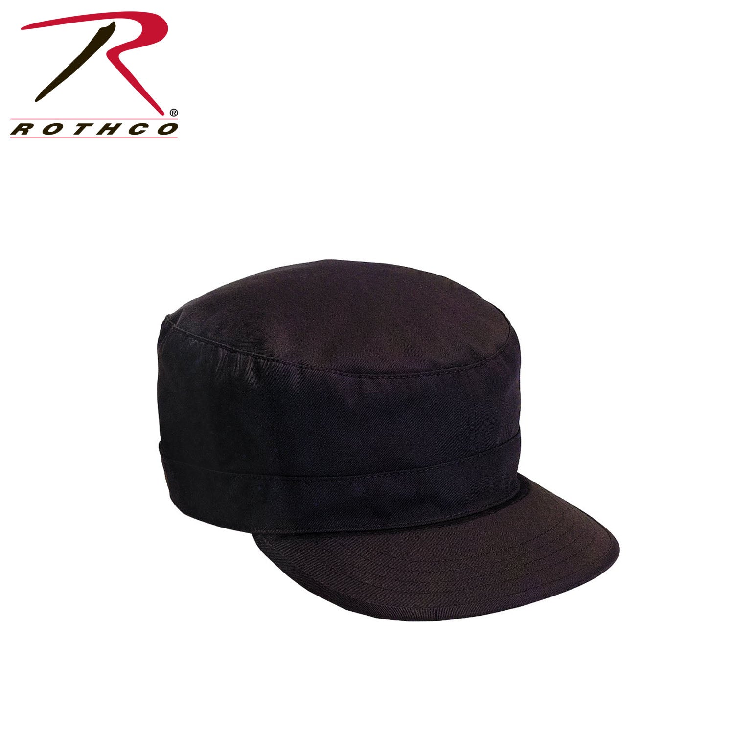 Rothco Military Adjustable Fatigue Cap in Black - Part No. 9344
