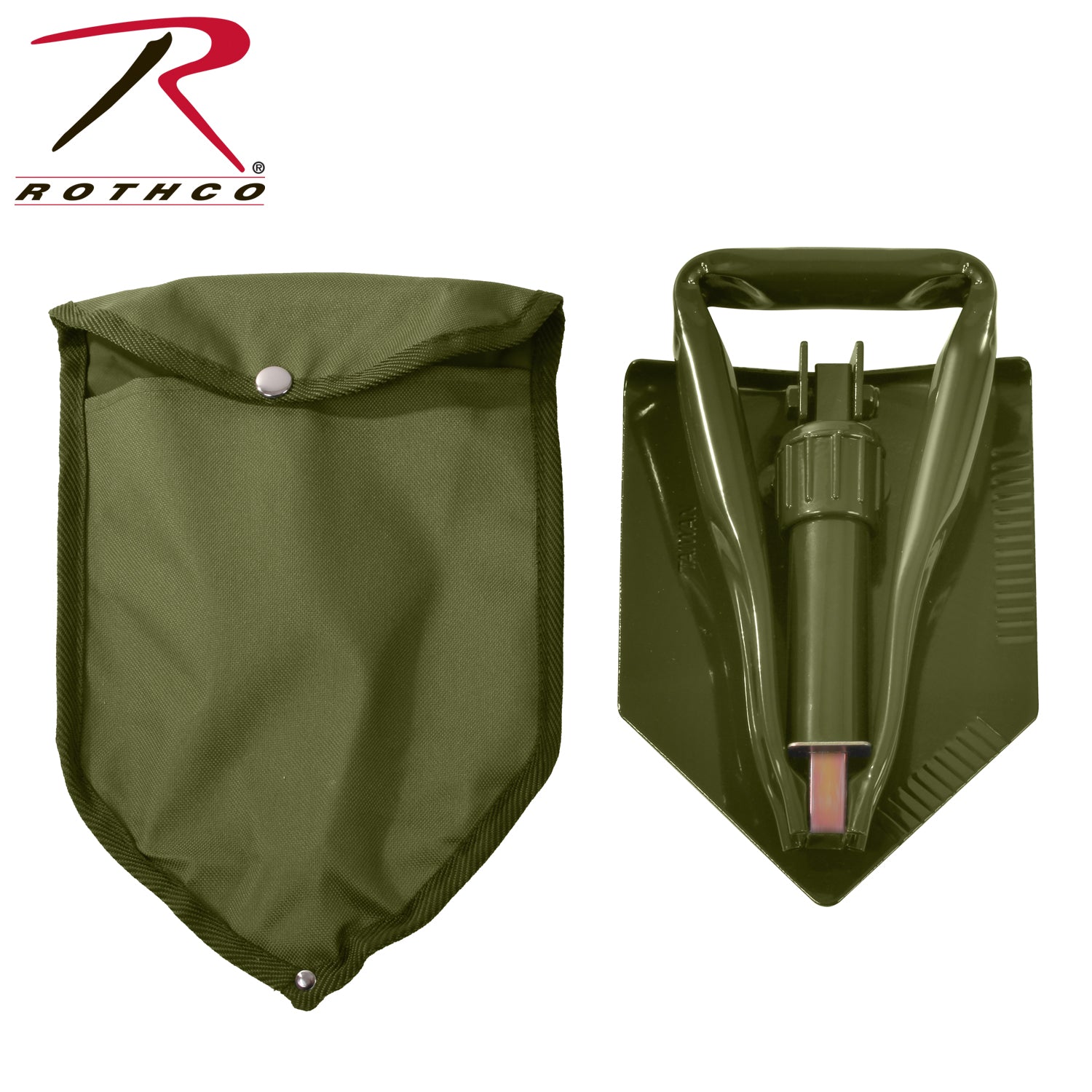 Rothco Deluxe Tri-Fold Shovel with Cover – Heavy-Duty Collapsible Camping and Emergency Tool