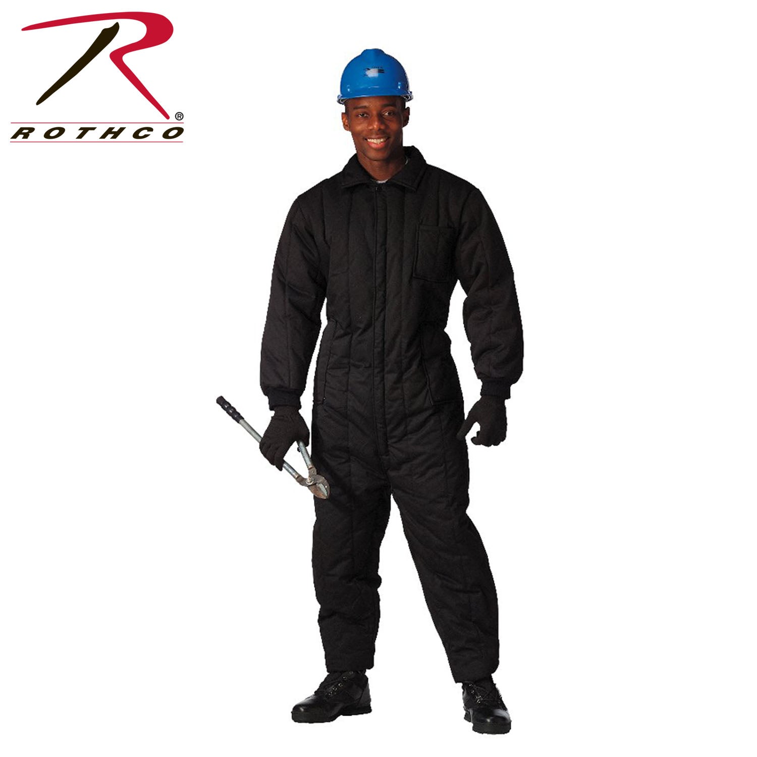 Rothco Insulated Coveralls Black Size Large – Heavy-Duty Cold Weather Workwear
