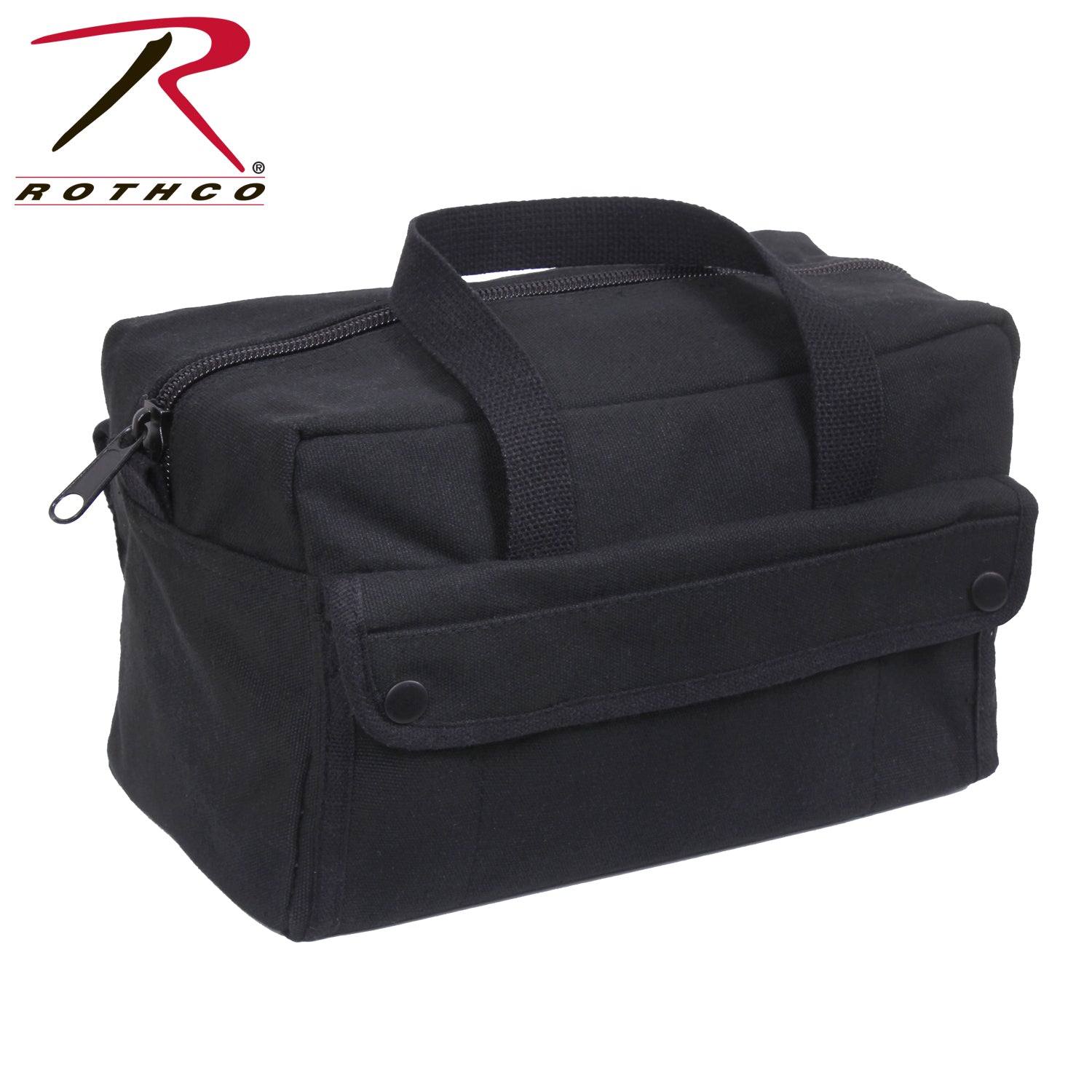 Rothco G.I. Style Mechanic's Tool Bag Black - Heavy-Duty Canvas Tool Organizer with Multiple Pockets