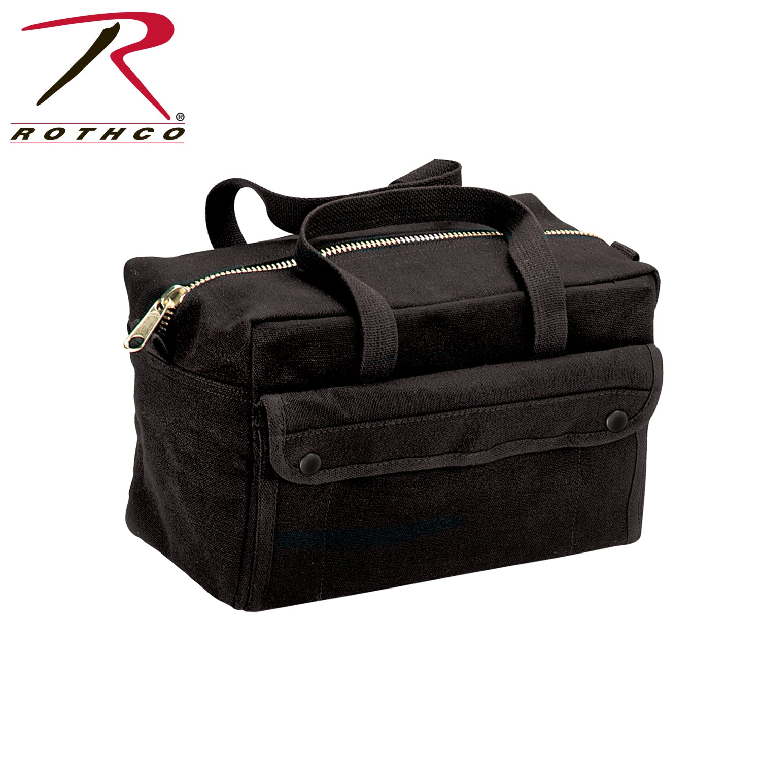 Rothco Mechanics Tool Bag with Brass Zipper – Heavyweight Canvas, Black (Part #9192)