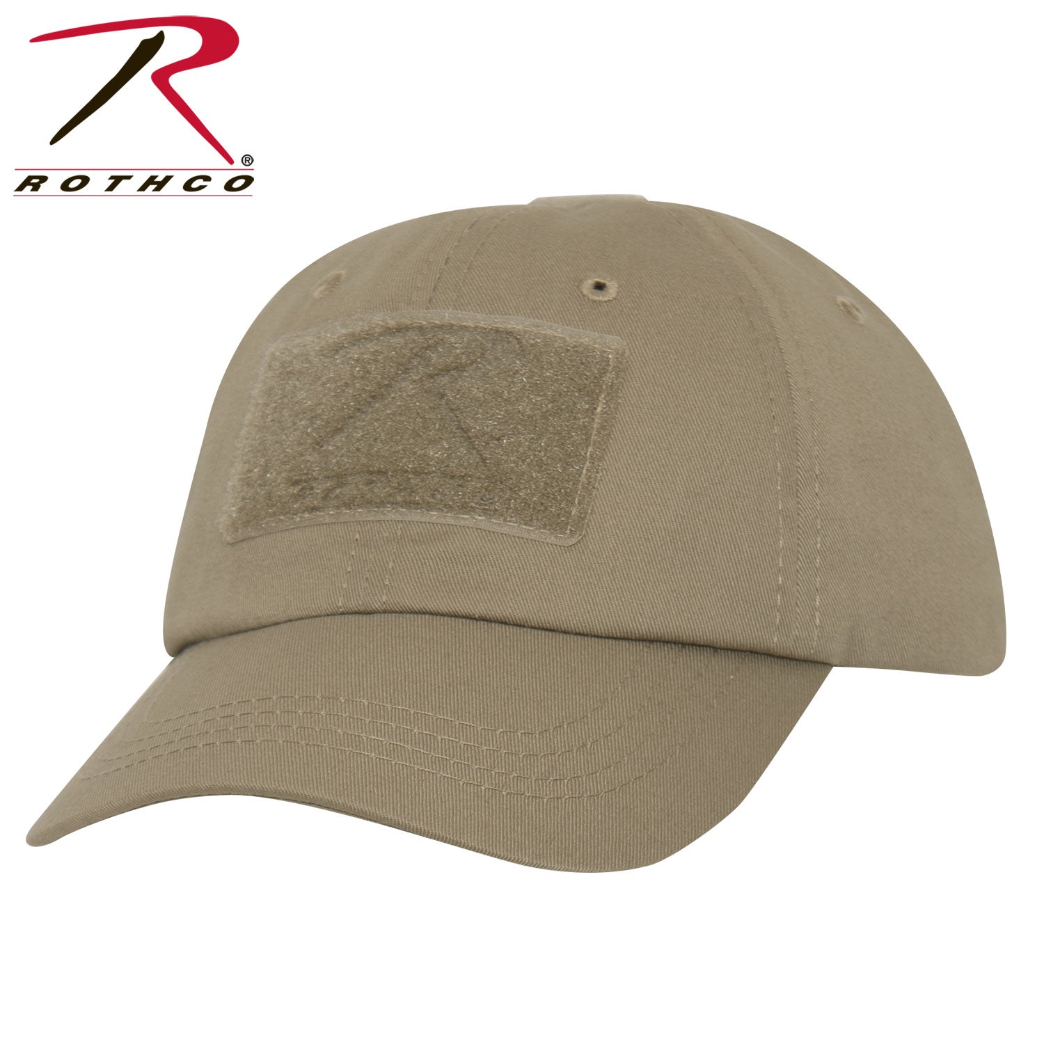 Rothco Tactical Operator Cap Khaki - Durable Military-Style Field Hat with Ventilation and Loop Fields