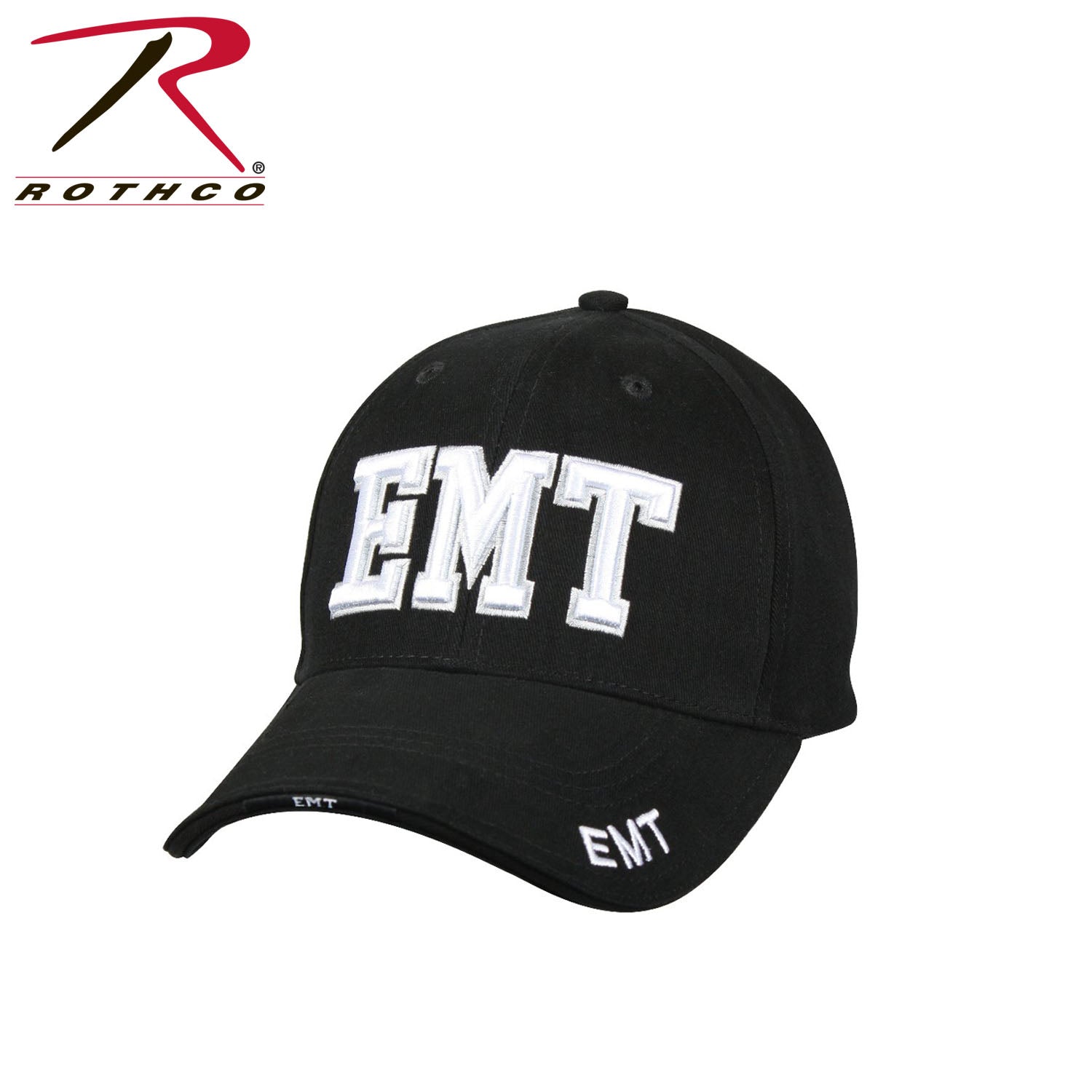 Rothco Deluxe EMT Low Profile Cap - Durable 100% Cotton Twill with Embroidered EMT Logo