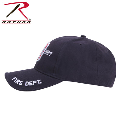 Rothco Deluxe Fire Department Low Profile Cap - Adjustable Cotton Twill Firefighter Hat