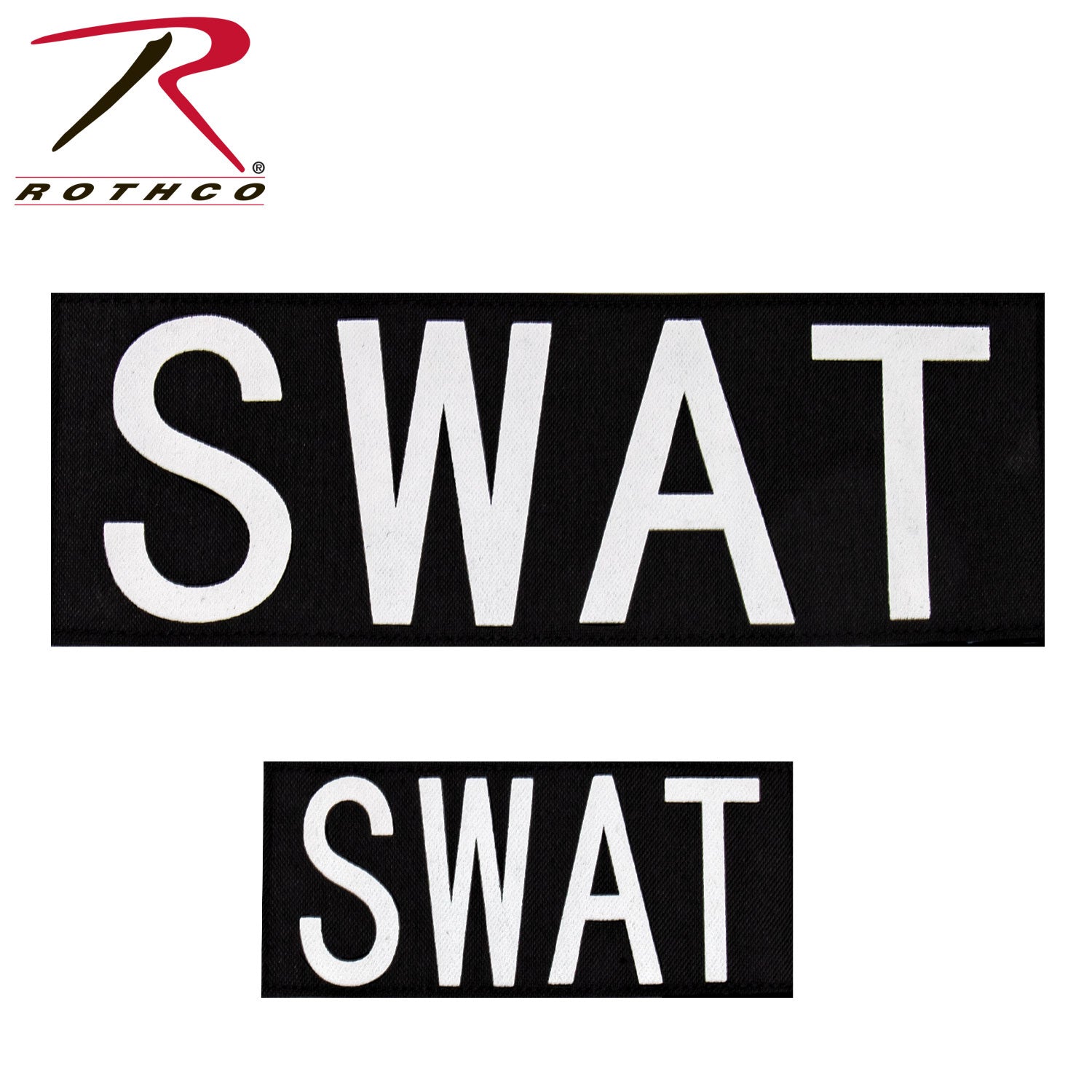 Rothco SWAT Patch with Hook Back Set – Law Enforcement Tactical Velcro Patches