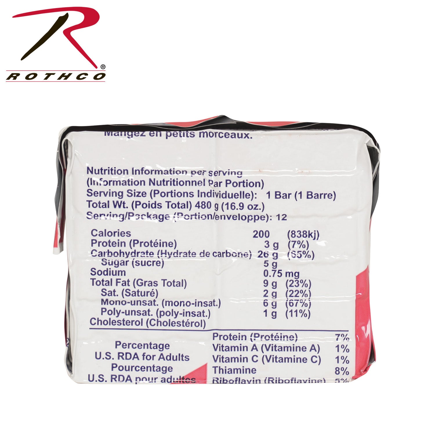 Datrex 2400 Calorie Emergency Food Ration - High-Energy Coconut Flavored Bars