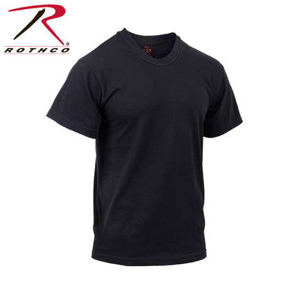 Rothco Moisture Wicking T-Shirt Black Size Medium – Performance Military-Style Crewneck