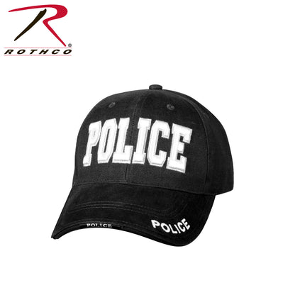 Rothco Deluxe Police Low Profile Cap Black / White
