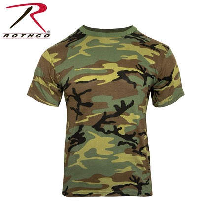 Rothco Heavyweight Camo T-Shirt Size 2XL – Durable Military-Style Crew Neck Tee