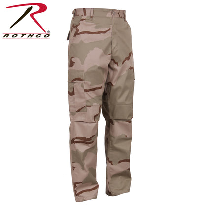 Rothco Camo Tactical BDU Pants in Tri-Color Desert Camo, Size Large