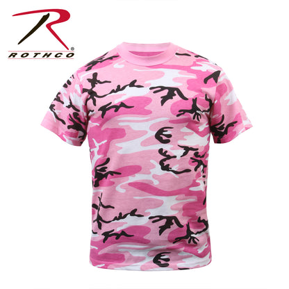 Rothco Pink Camo T-Shirt Size Small - Durable Military-Style Camouflage Tee
