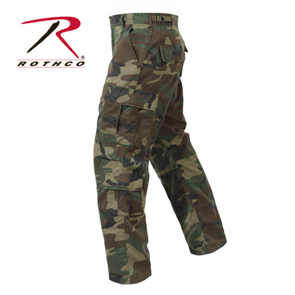 Rothco Vintage Paratrooper Cargo Fatigue Pants in Woodland Camo, Size 5XL