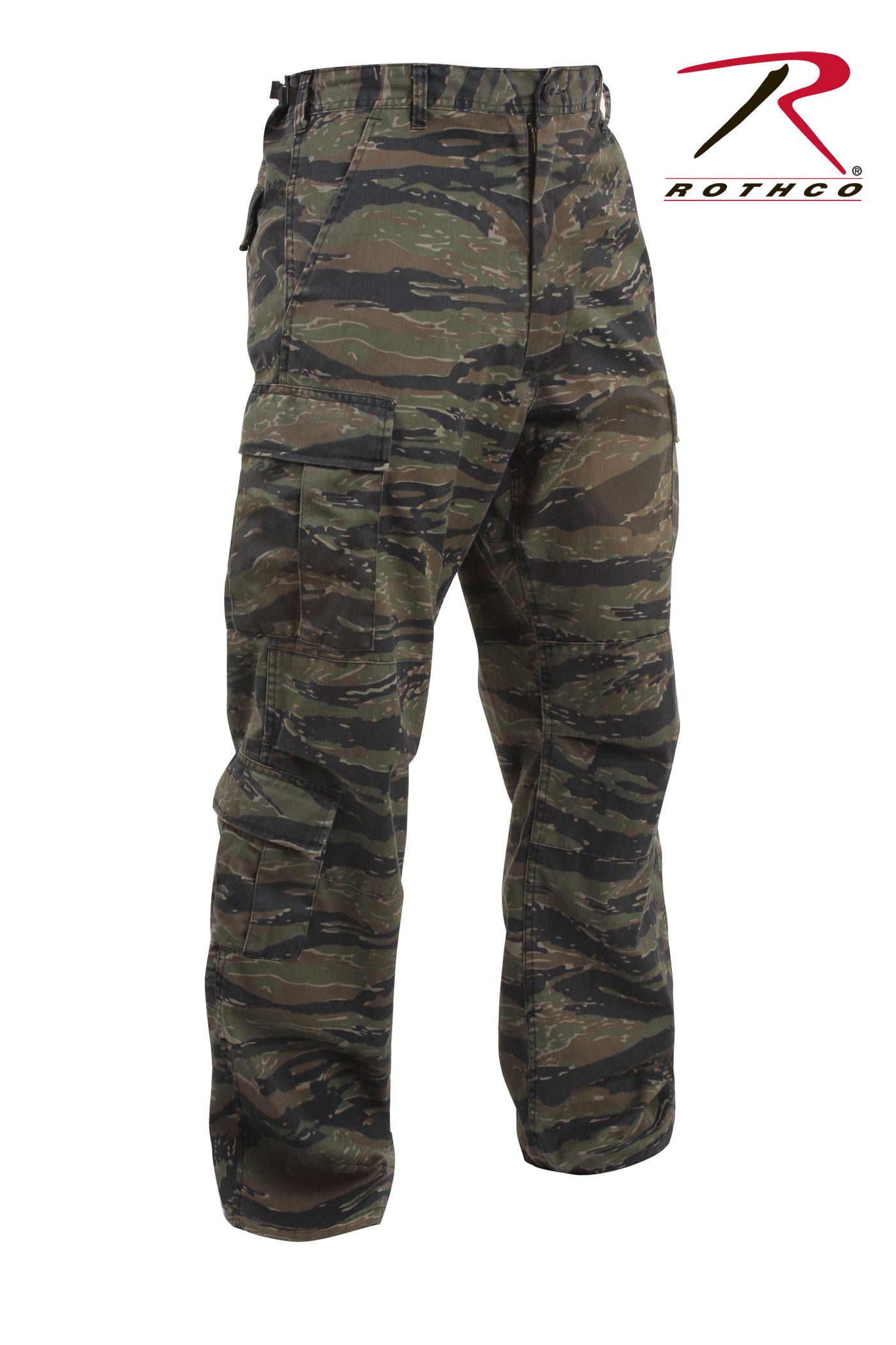 Rothco Vintage Paratrooper Cargo Fatigue Pants with Tiger Stripe Camo – Size Small