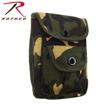 Rothco Ammo Pouch Woodland Camo Part Number 9802 - Durable 2-Pocket Tactical Ammo Storage