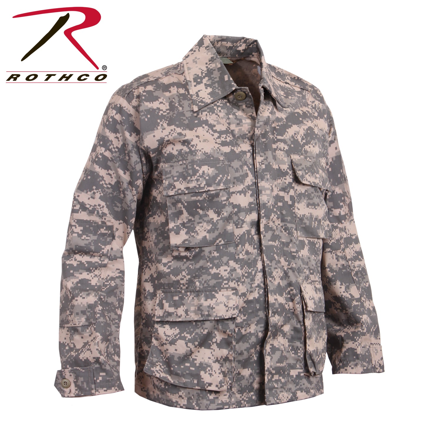 Rothco Twill BDU Shirt ACU Digital Camo Size Large for Tactical and Everyday Use