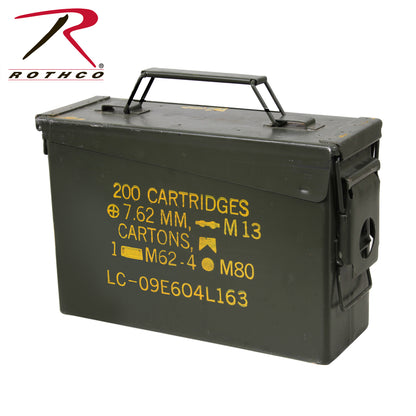 Rothco GI .30 & .50 Caliber Ammo Cans – Durable Surplus Military Storage for Ammunition and Supplies