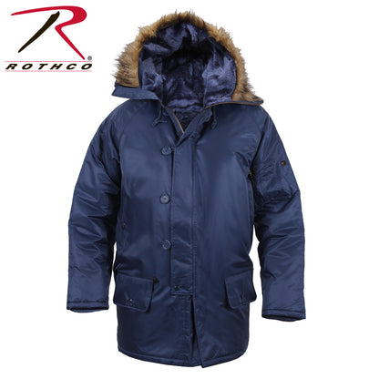 Rothco N-3B Parka Navy Blue Size 3XL — Heavy-Duty Military-Style Insulated Winter Coat