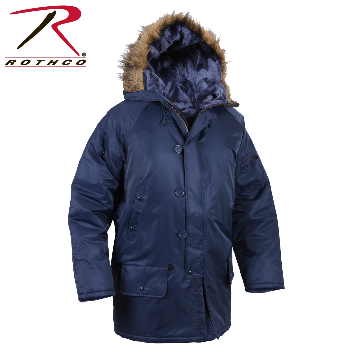 Rothco N-3B Parka Navy Blue Size 3XL — Heavy-Duty Military-Style Insulated Winter Coat