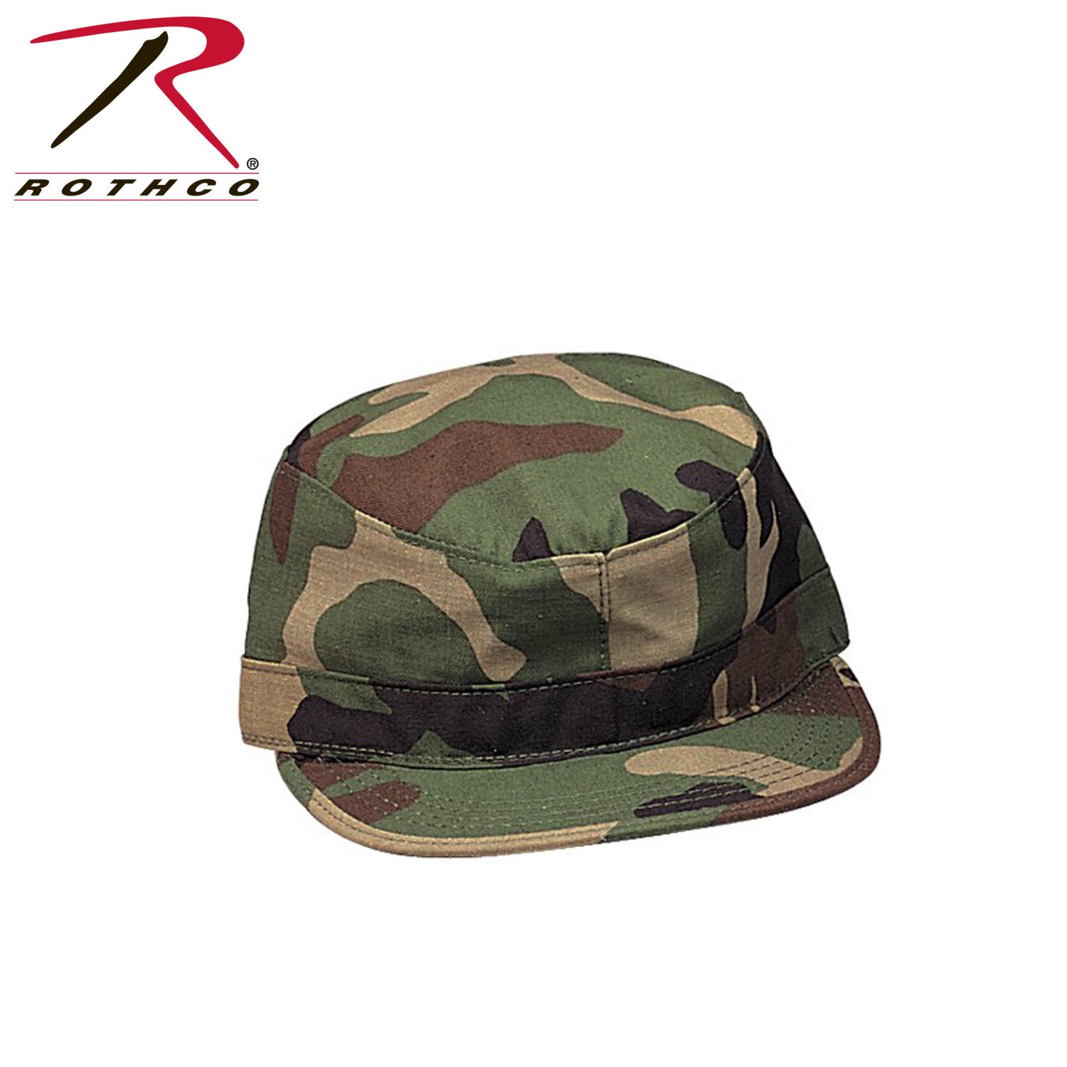 Rothco Kids Military Fatigue Cap - Woodland Camo, Size Large