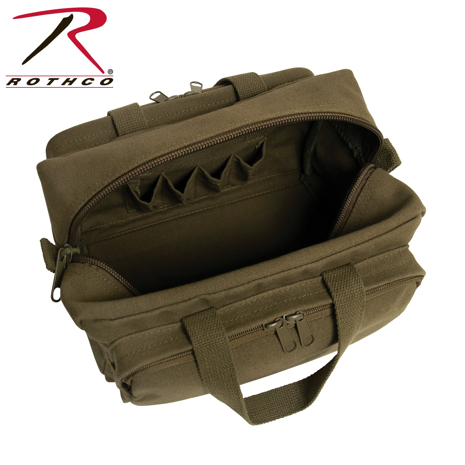Rothco G.I. Type Zipper Pocket Mechanics Tool Bag in Olive Drab