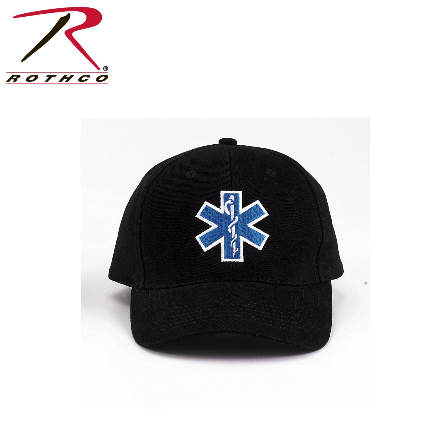 Rothco EMS Supreme Low Profile Insignia Cap - Comfortable Brushed Cotton Twill with Embroidered EMS Badge